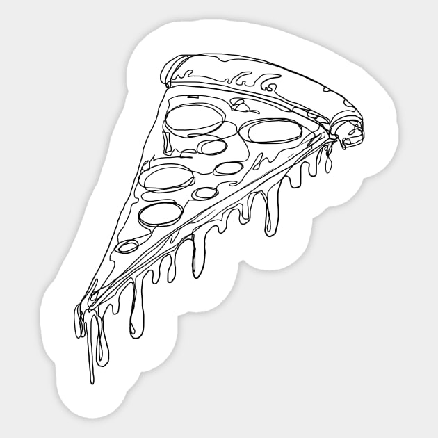 Pizza scribble Sticker by RageInkAge